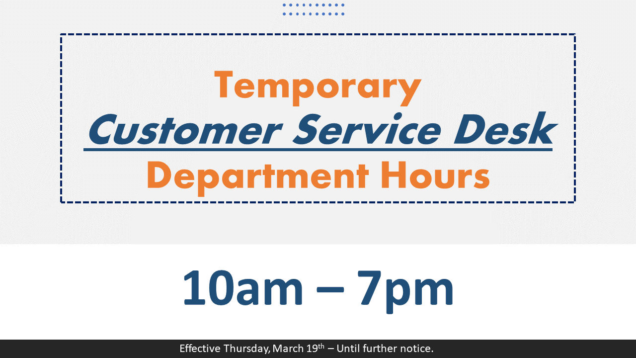 Customer Service Hours